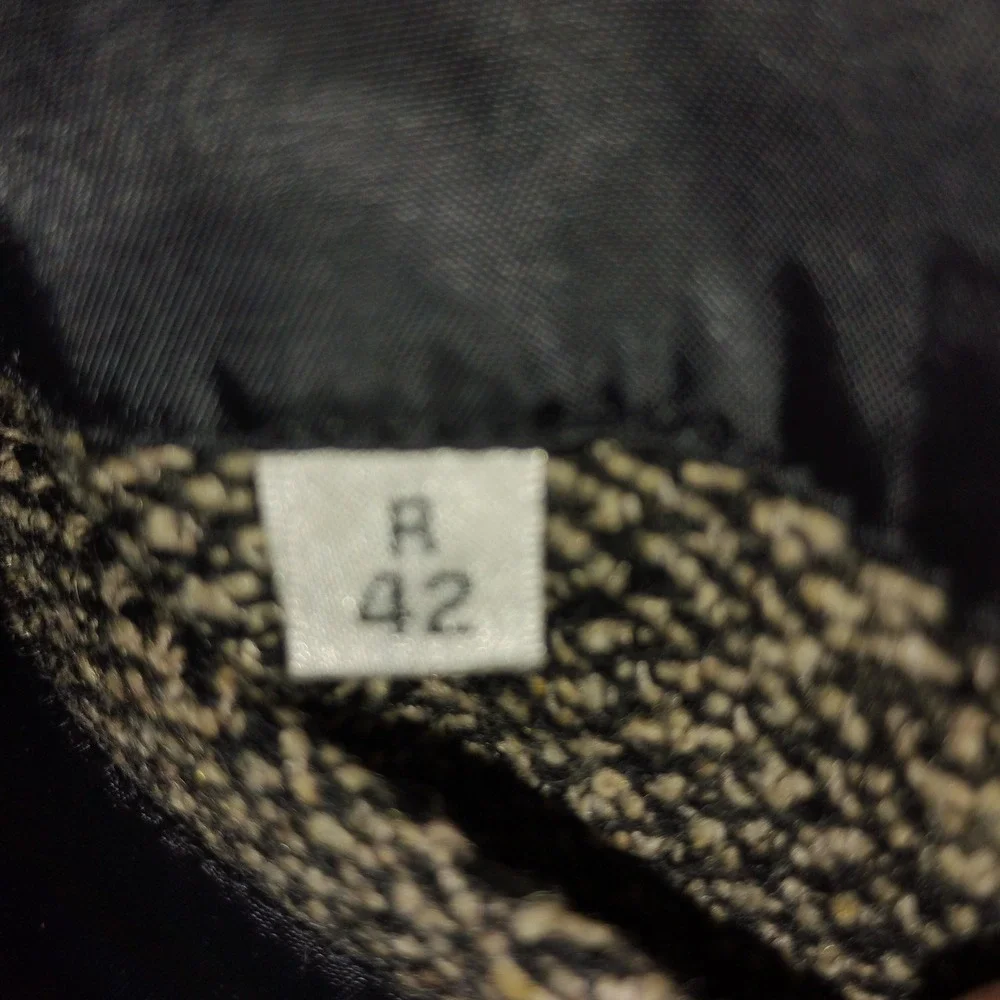 Coldwater Creek Mens 42 Blazer Tweed‎ Black & Tan Twill Sport Coat 50% Wool EUC